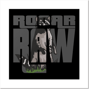 Rooar Raw Racoon Shirt T-Shirt Posters and Art